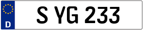 Trailer License Plate
